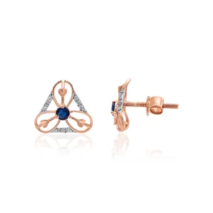 Rose Gold Diamond Earrings